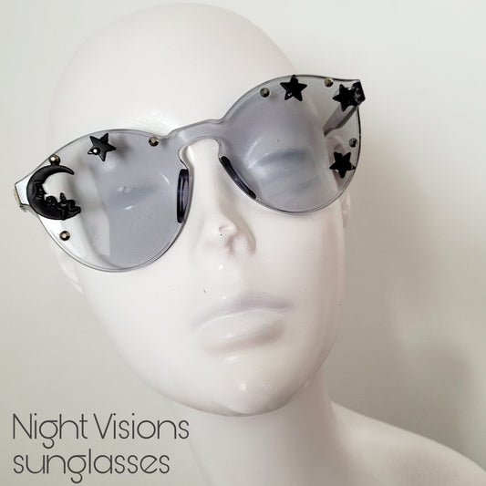 Plexi Visions collection: The Night Visions sunglasses, limited edition design with stars & moon (3 colours)